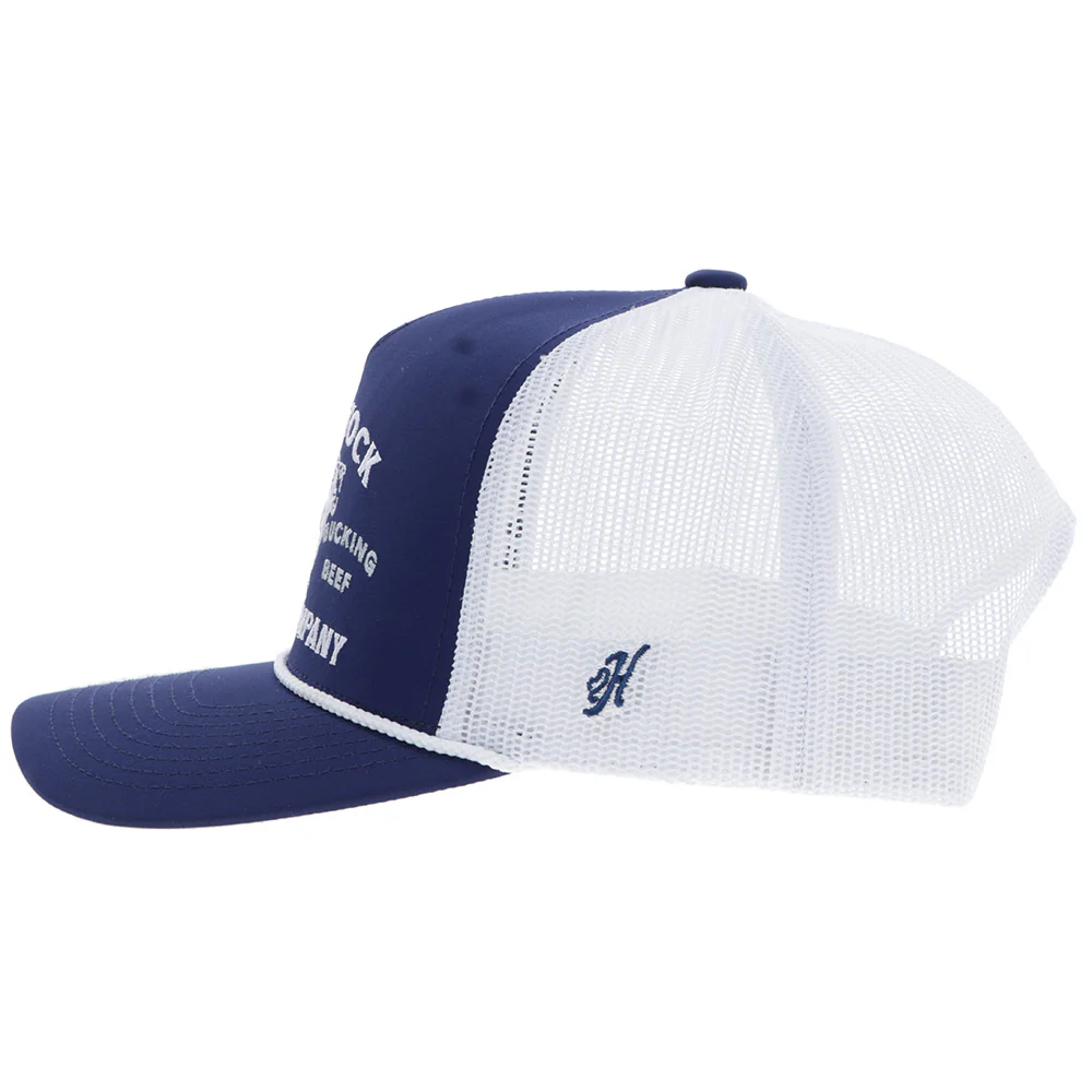 "Rank Stock" Hat Navy/White - Image 5