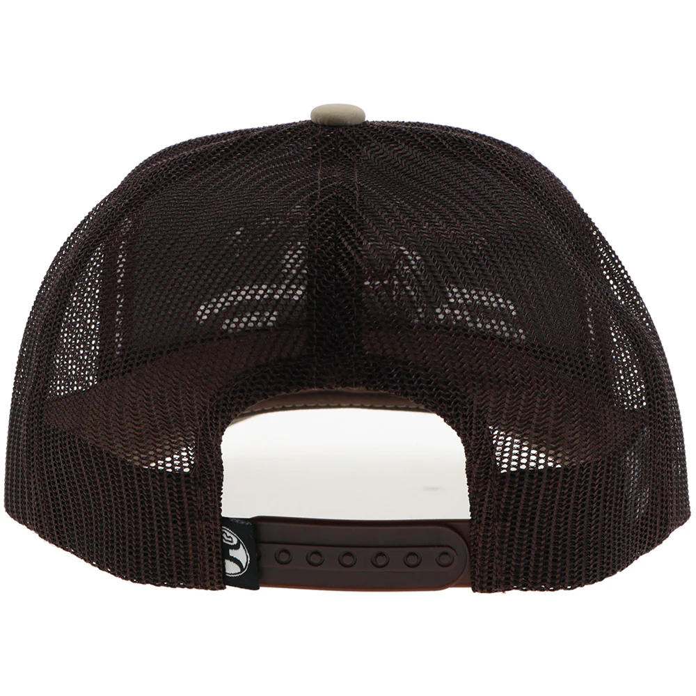 "Rank Stock" Hat Tan/Brown w/Brown Stitching - Image 2