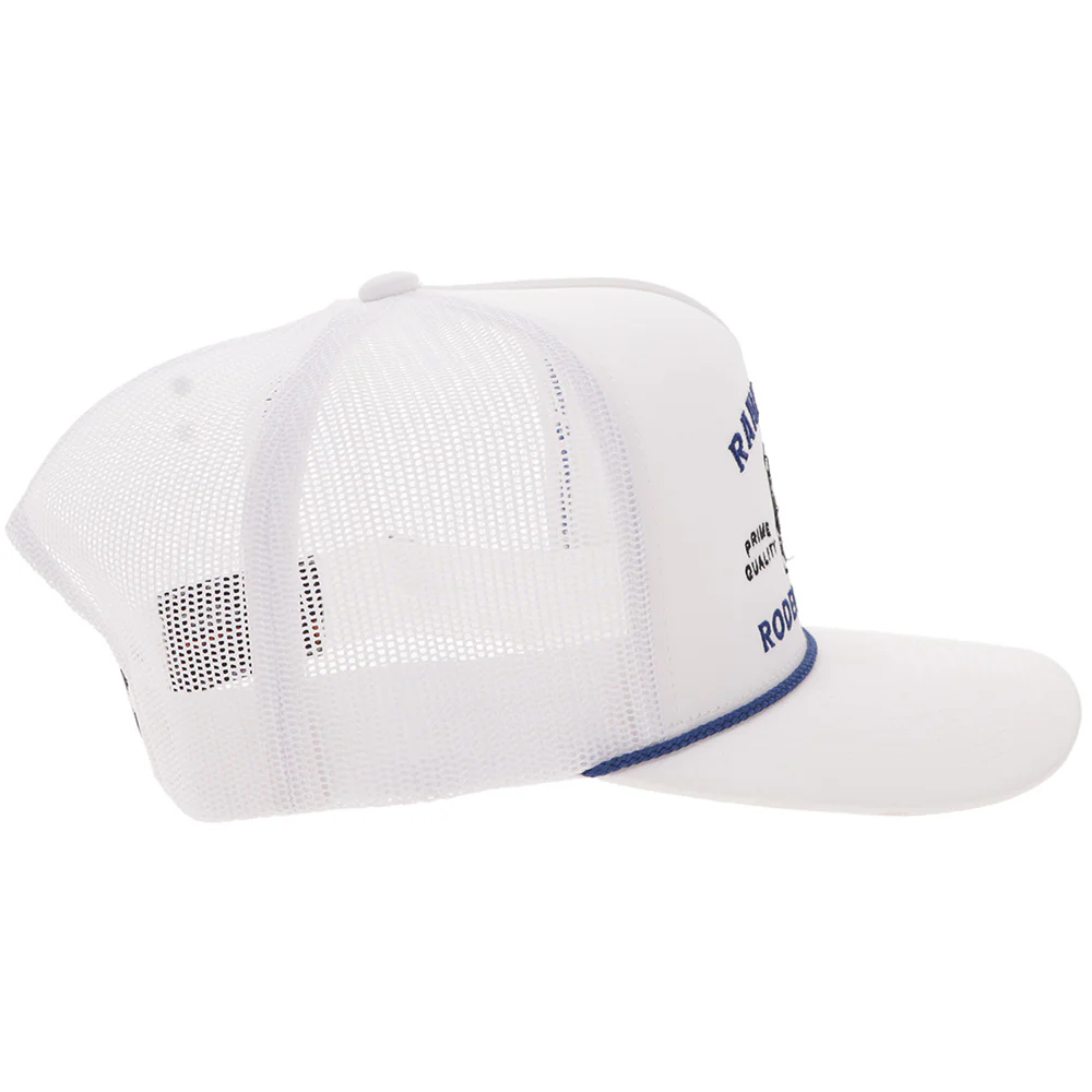 "Rank Stock" Hat White/Blue - Image 3