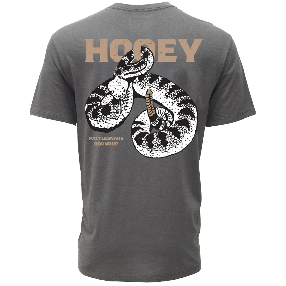 "Rattler" Dark Grey Hooey T-shirt