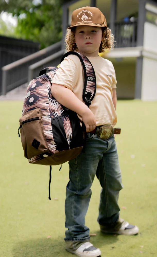 "Recess" Hooey Backpack Brown/Black w/Aztec - Image 4