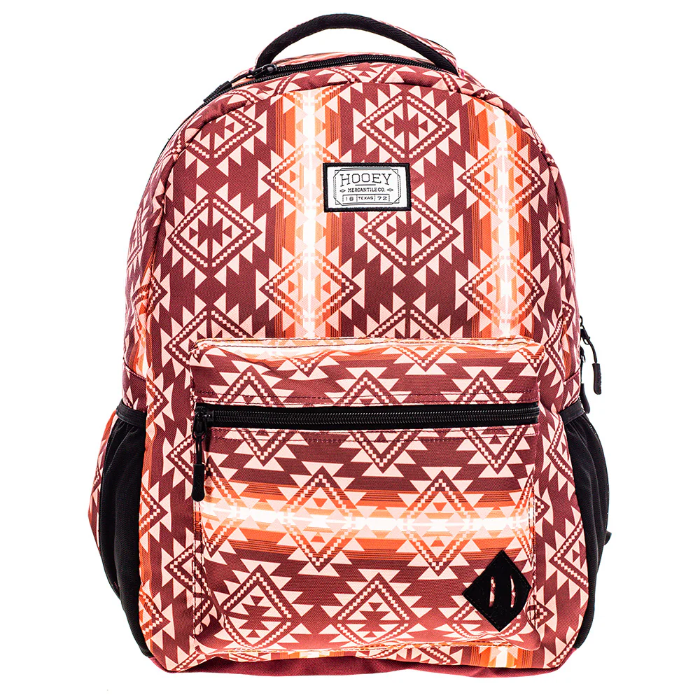 "Recess" Hooey Backpack Maroon/Aztec