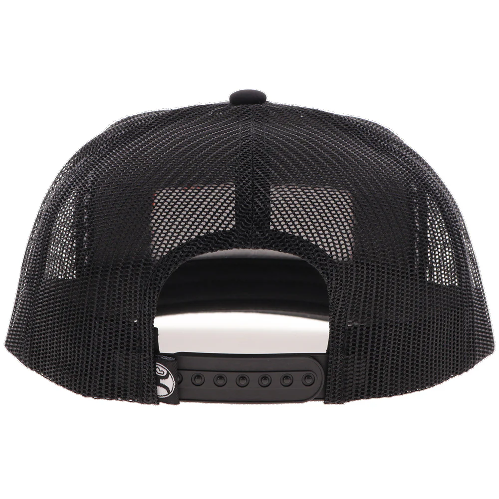"Resistol" Hat Black w/Black & Red Patch - Image 2