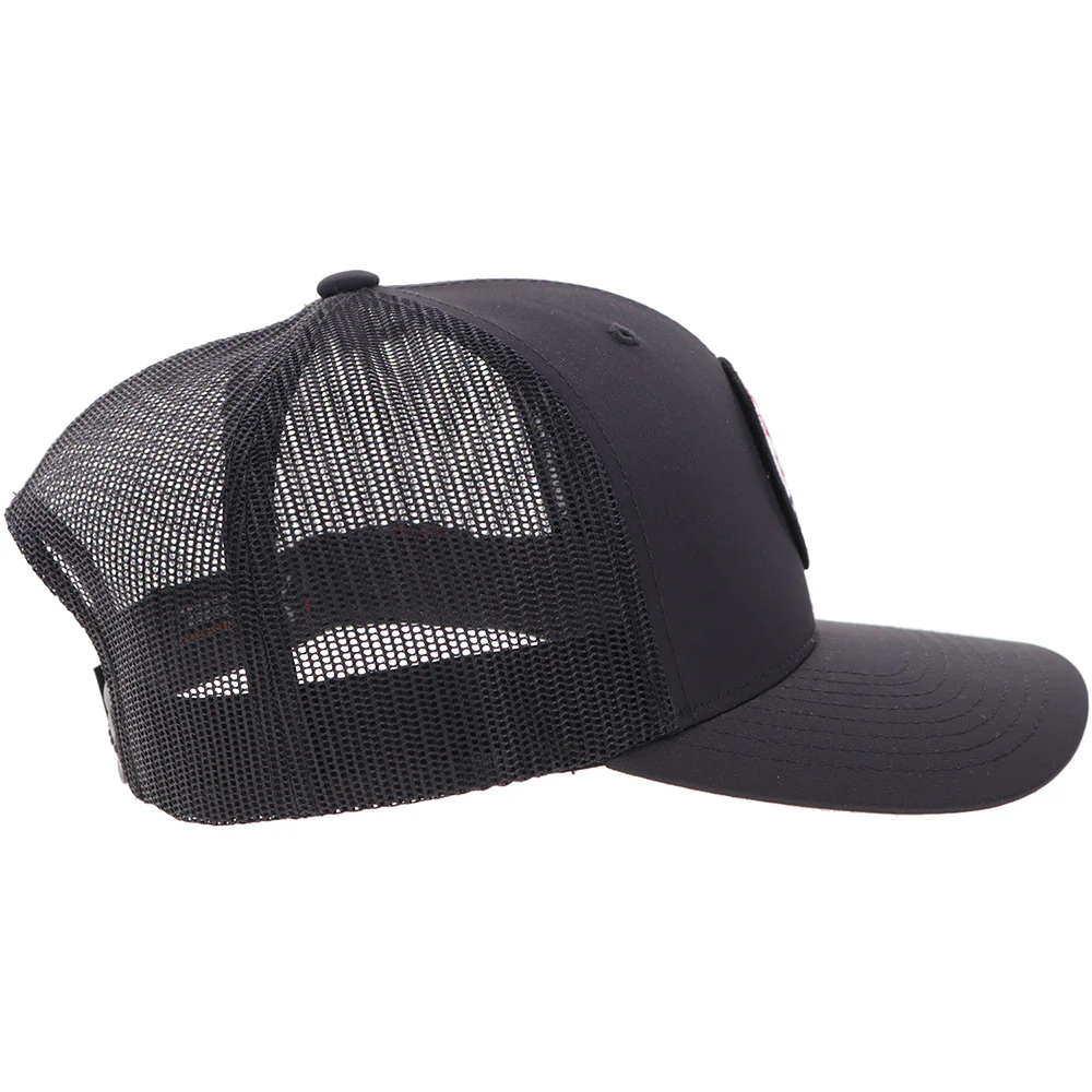 "Resistol" Hat Black w/Circle Patch - Image 3
