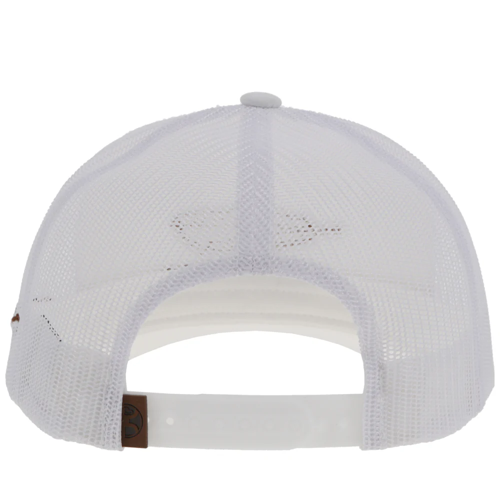 "Resistol" Hat White w/Leather Feather Logo - Image 2