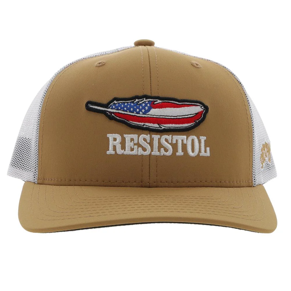 "Resistol" Hat, Tan/White - Image 4