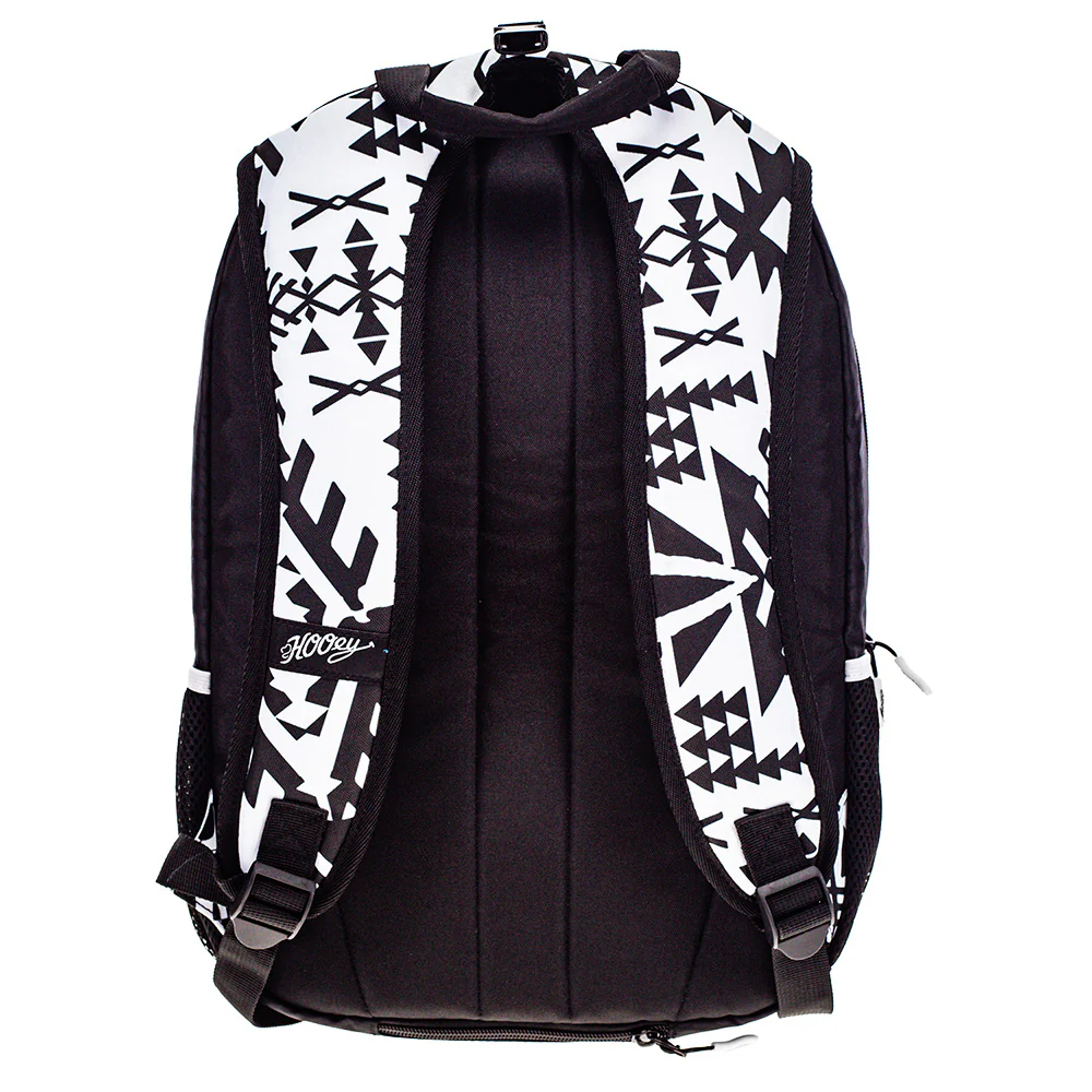 "Rockstar" Hooey Backpack Black & White w/Puebla Stone Aztec - Image 2