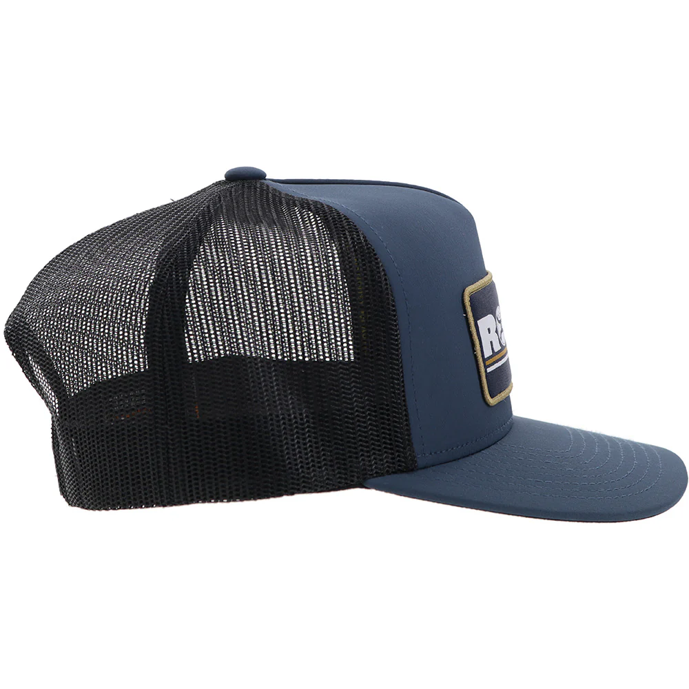 "Rodeo" Hooey Hat Navy/Black w/Navy/White/Yellow Patch - Image 5