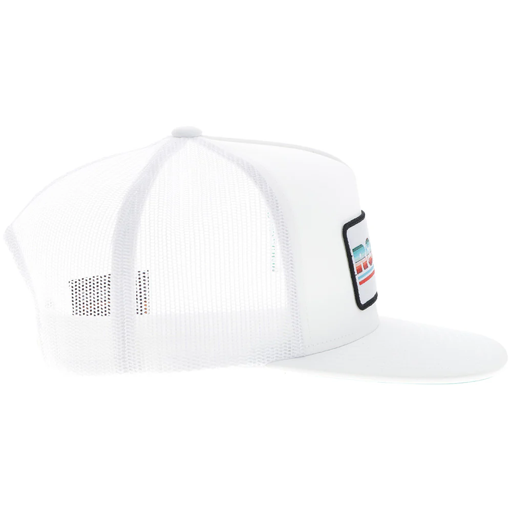 "Rodeo" Hooey Hat White w/Serape Patch - Image 3