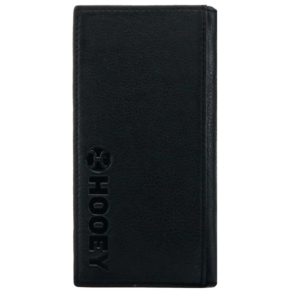"Black Hawk" Rodeo Hooey Wallet Black/Red Aztec Print - Image 2