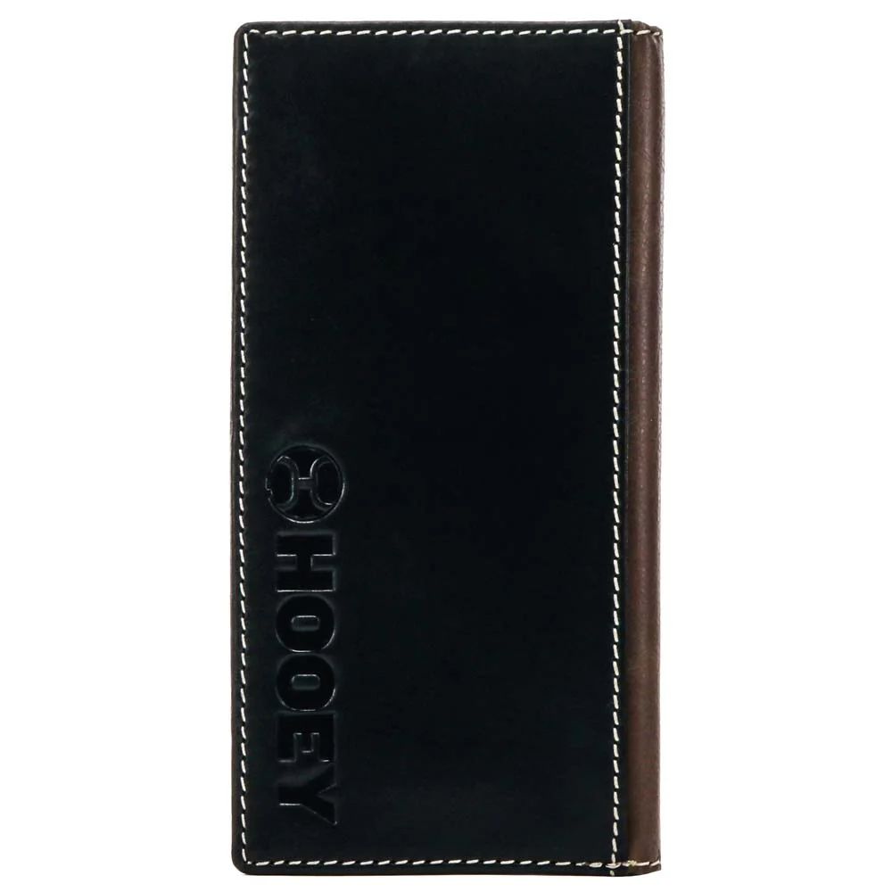 "Tonkawa" Rodeo Hooey Wallet Brown/Black w/ Ivory Aztec - Image 2