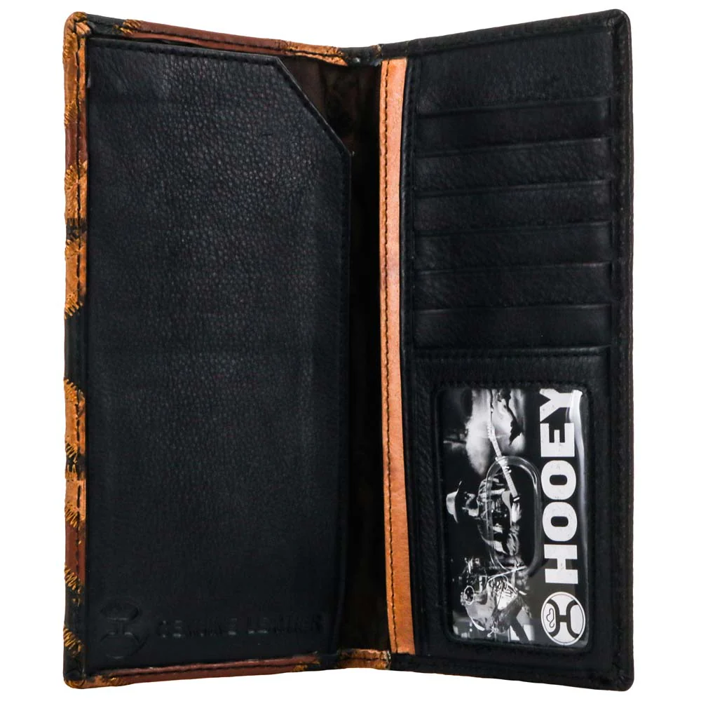 "Montezuma" "Rodeo Hooey Wallet" Brown/Black w/Patchwork - Image 3