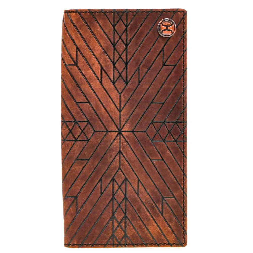 "Austin" Rodeo Hooey Wallet Brown w/Aztec