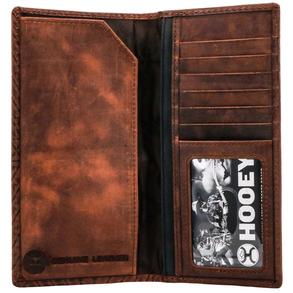 "Austin" Rodeo Hooey Wallet Brown w/Aztec - Image 3