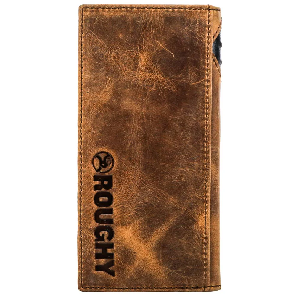 Shiloh Rodeo Roughy Wallet Brown/Black w/Diamond Patchwork - Image 2
