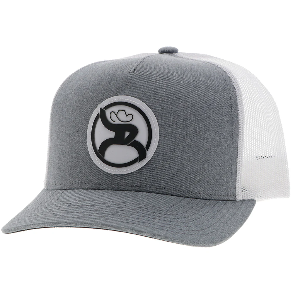 "Roughy 2.0" Hat Grey/White w/Circle Patch