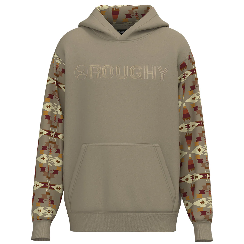 "Roughy Hoody" Tan w/Aztec