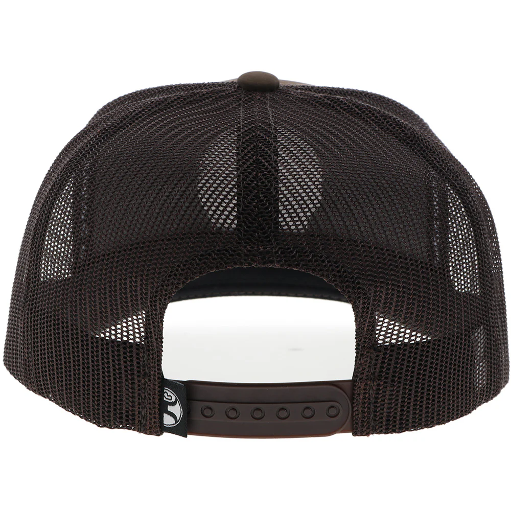 "Sage to Saddle" Hat Brown w/Black/Yellow/Red Circle Patch - Image 2