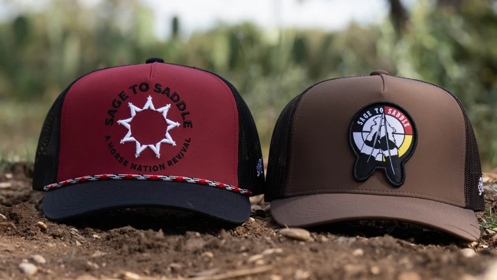 "Sage to Saddle" Hat Brown w/Black/Yellow/Red Circle Patch - Image 6