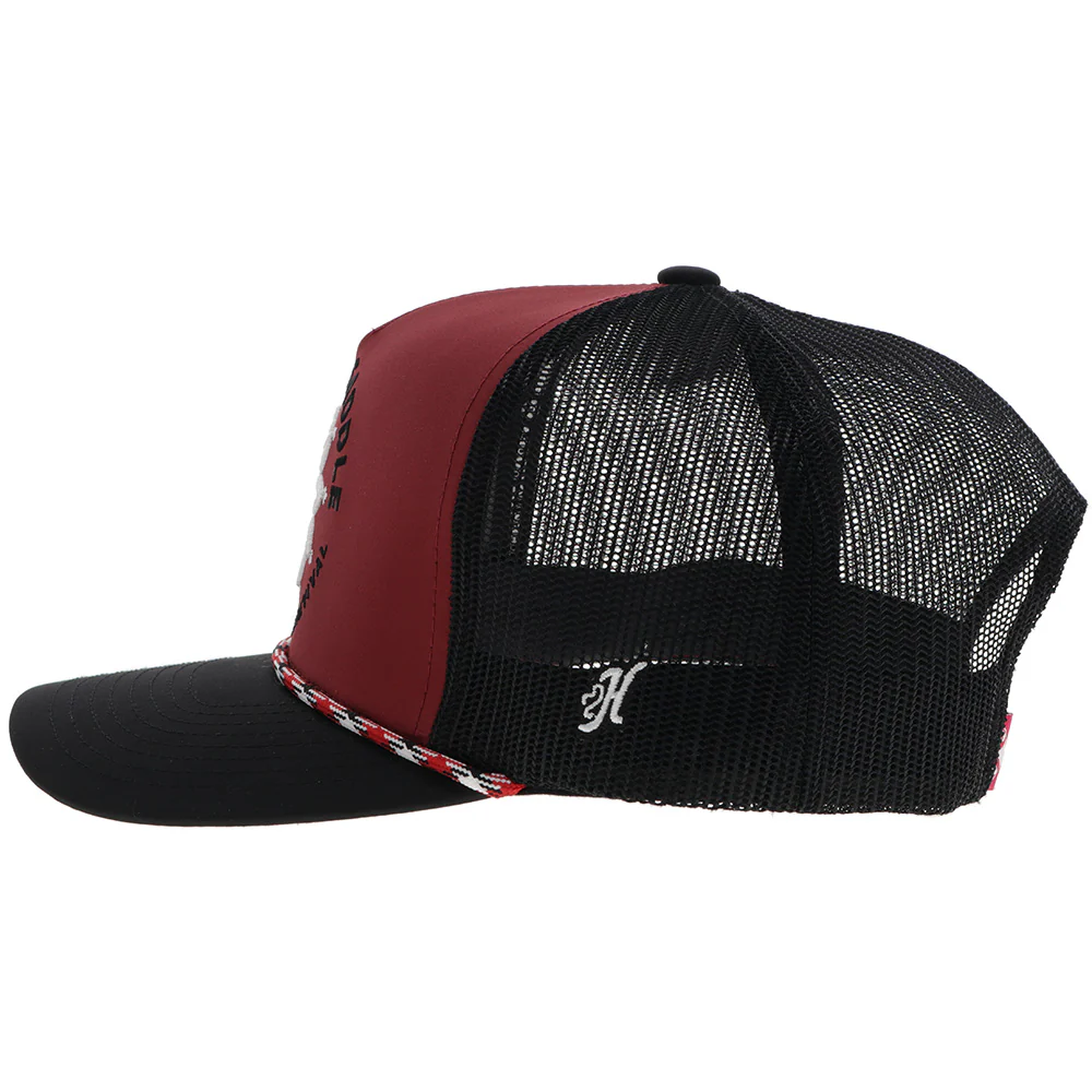 "Sage to Saddle" Hat Red/Black w/Black & White Stiching - Image 5