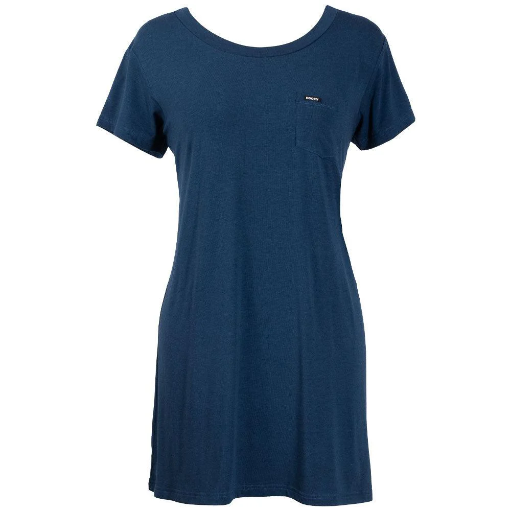 "Santa Rosa" T-shirt Dress - Navy Blue