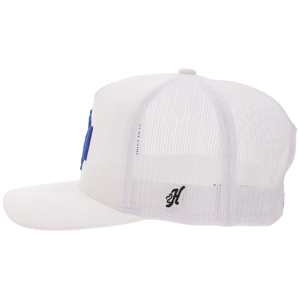 "Shad Money Mayfield " Hat White w/Royal Blue Logo - Image 3