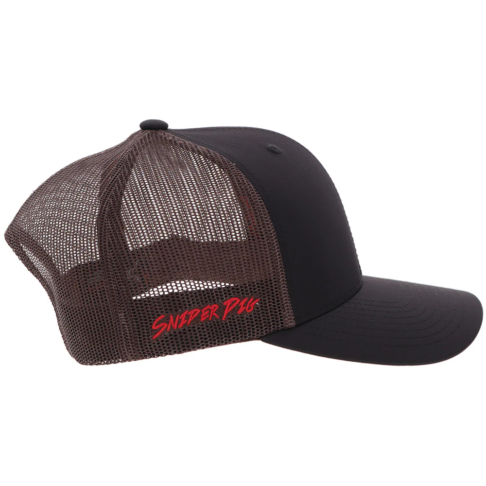 "Sniper Pig" Hat Black/Brown - Image 3