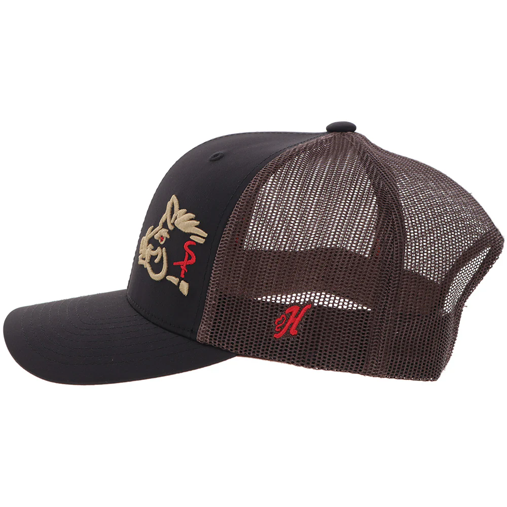"Sniper Pig" Hat Black/Brown - Image 5