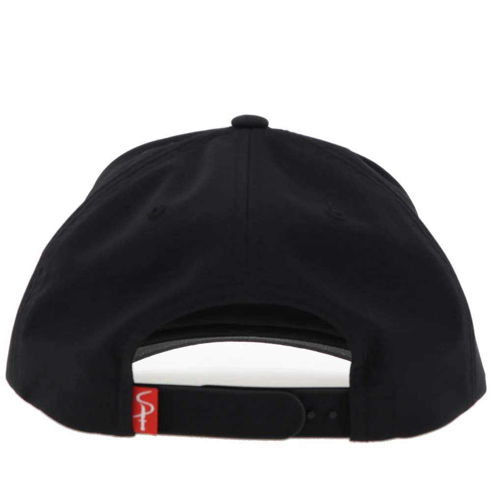"Sniper Pig" Hat Black w/Blue & Red Logo - Image 2
