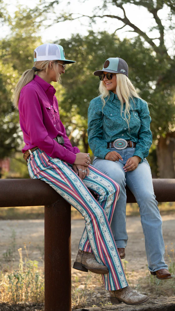 "Sol Competition" Ladies Pink Long Sleeve - Image 5