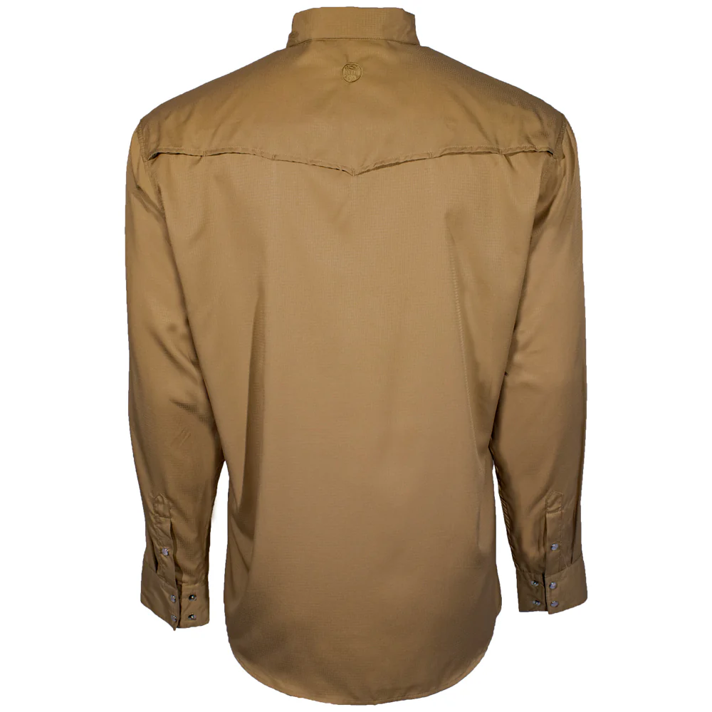 "Sol "Tigers Eye Long Sleeve Pearl Snap Shirt - Image 2