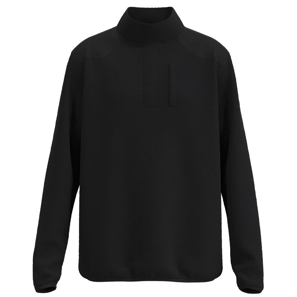 "Solitude" Polar Fleece Pullover Black