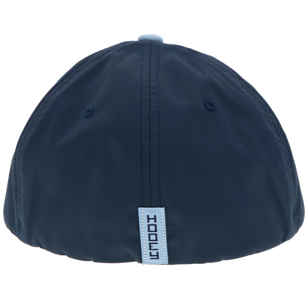 "Solo " Flexfit Hat Light/Blue/Navy w/ Hooey Logo - Image 2