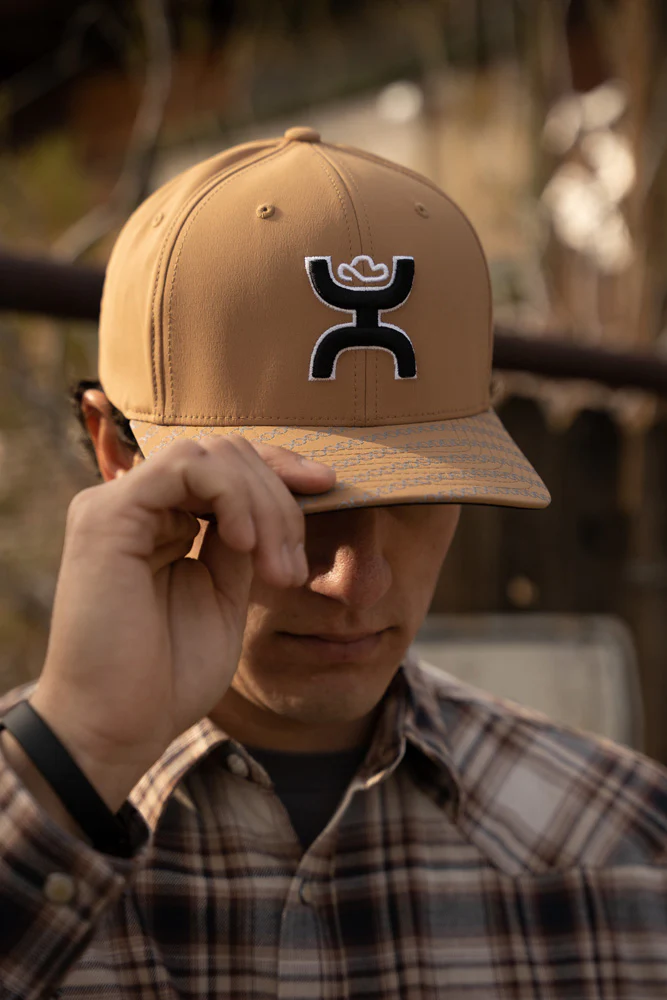"Solo " Flexfit Hat Tan w/ Hooey Logo - Image 6