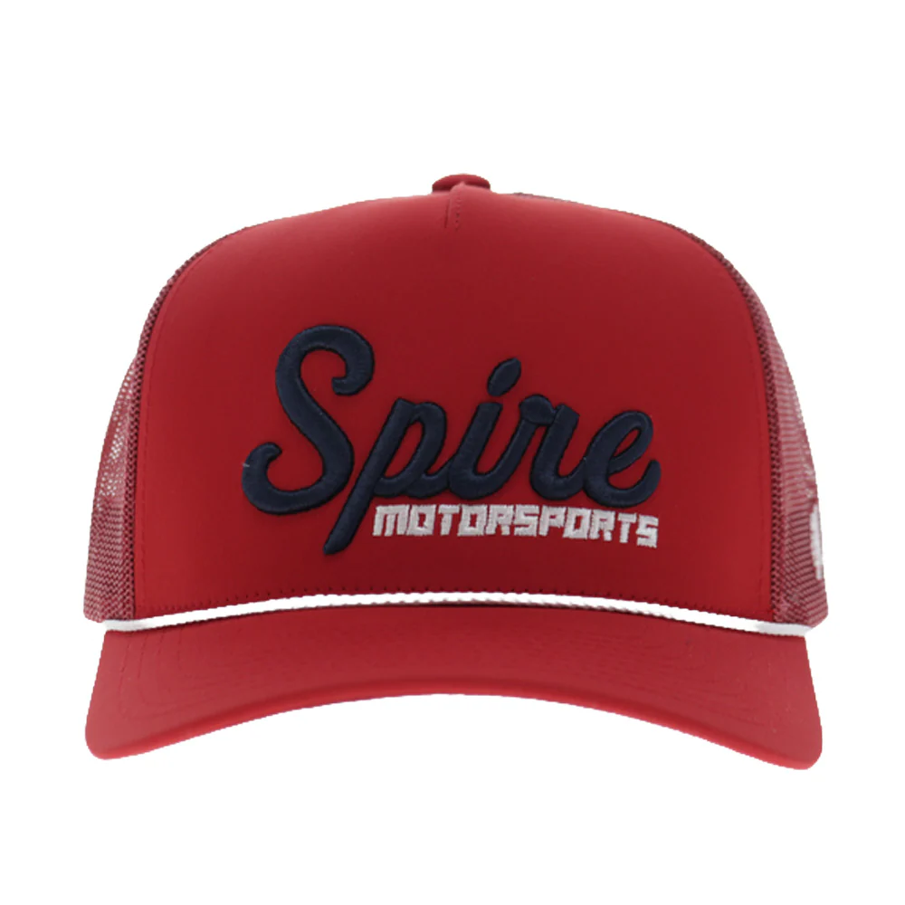 Spire Motorsports Hat Red w/Navy & White Logo - Image 4