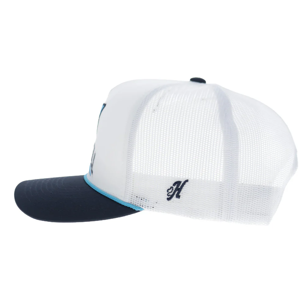 Spire Motorsports Hat White/Navy w/Teal Logo - Image 3