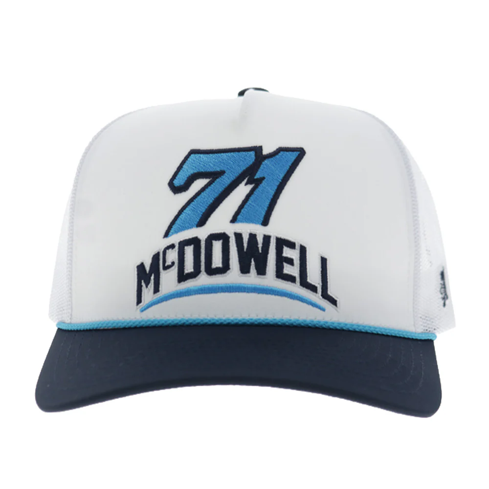Spire Motorsports Hat White/Navy w/Teal Logo - Image 4