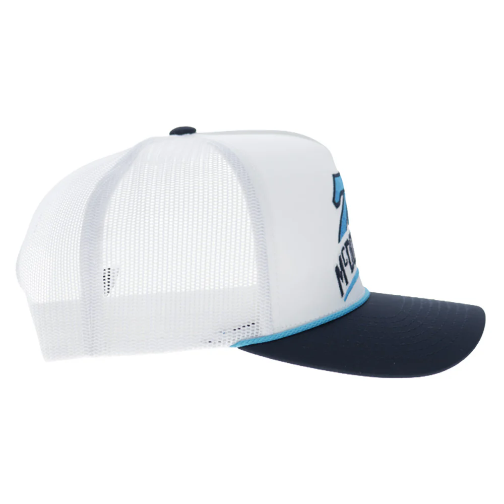 Spire Motorsports Hat White/Navy w/Teal Logo - Image 5