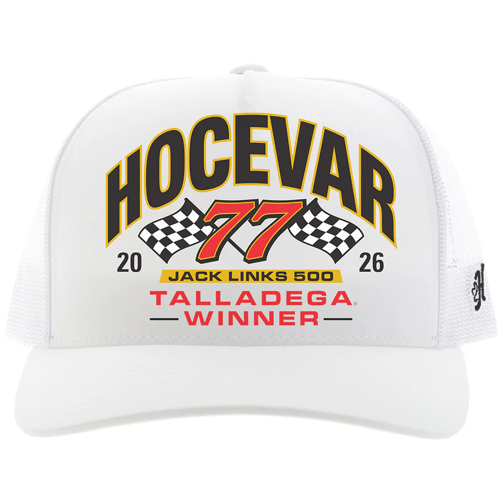 Spire Motorsports Hocevar Hat White w/Black & Yellow - Image 4