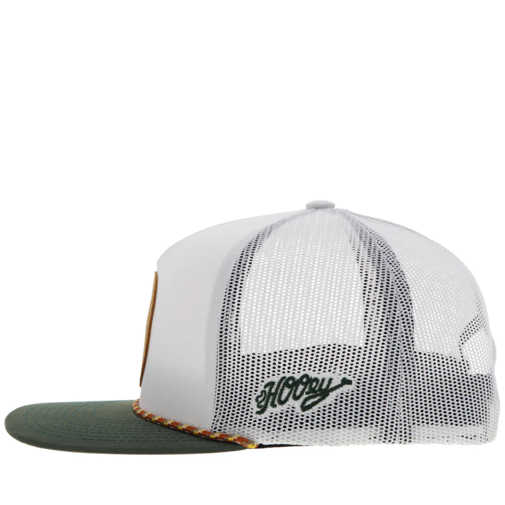 "Spur" Hat White w/Leather - Image 3