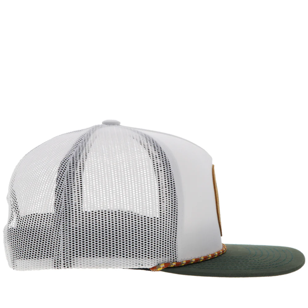 "Spur" Hat White w/Leather - Image 5