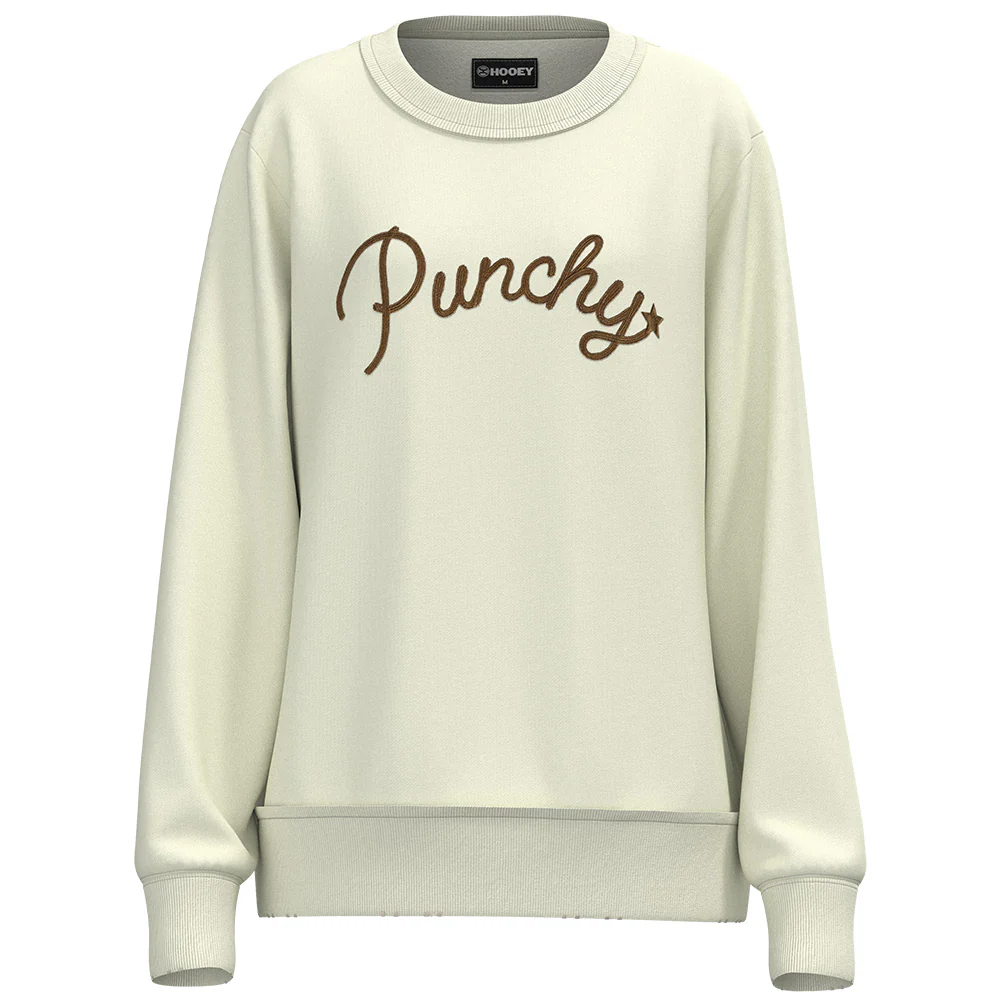 "Stallion Crew" Ladies Cream w/Punchy Logo Pullover