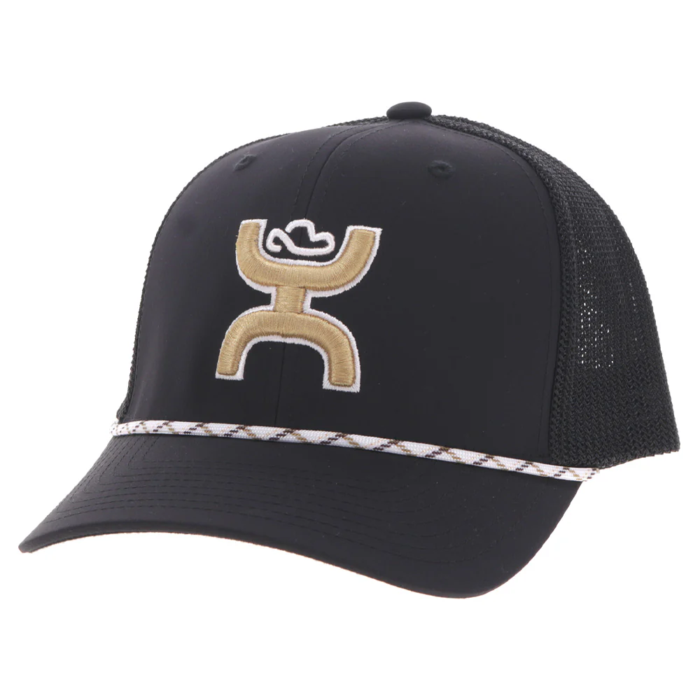 "Sterling" Black w/ Tan & White Hooey Logo