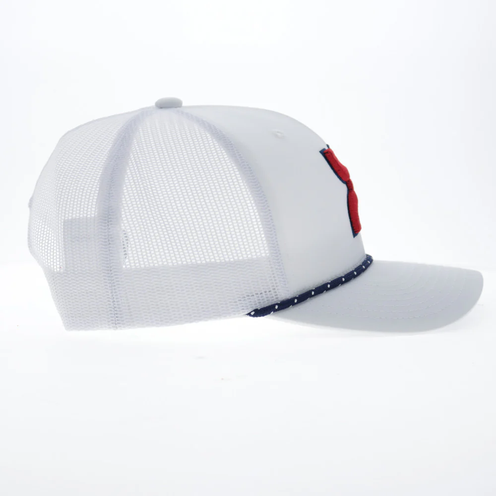 "Sterling" Hat White w/Red Hooey Logo - Image 5