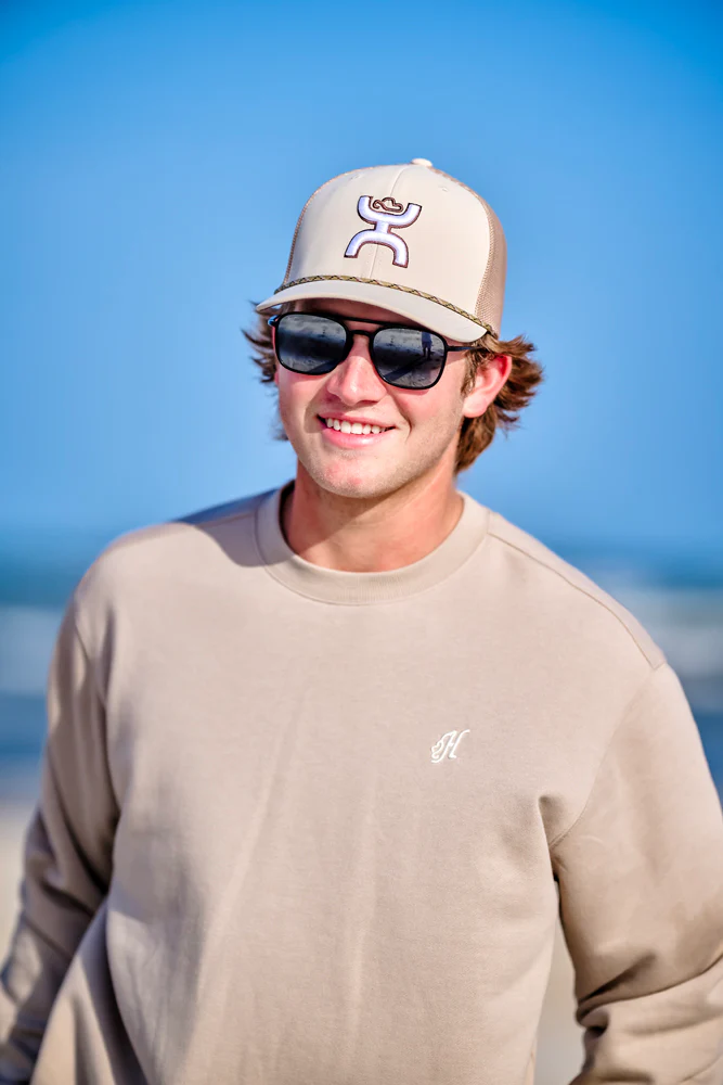 "Sterling" Hooey Hat Tan w/Black & White Hooey Logo - Image 3