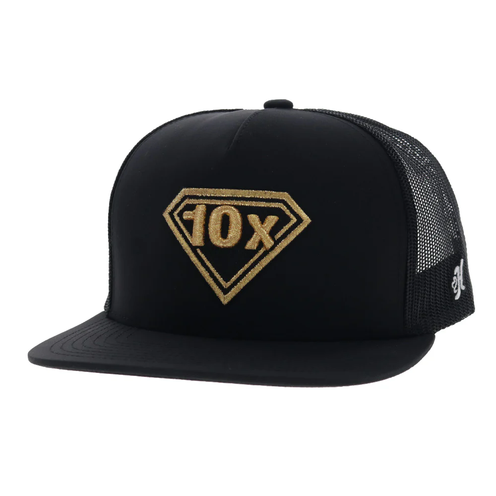 Stetson 10X Hat Black w/Yellow