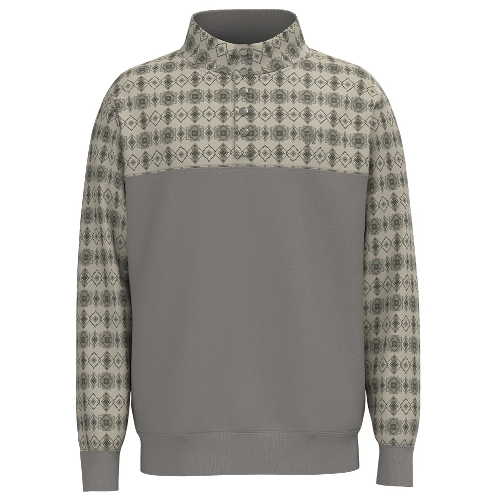 "Stevie" Grey w/Aztec Pullover
