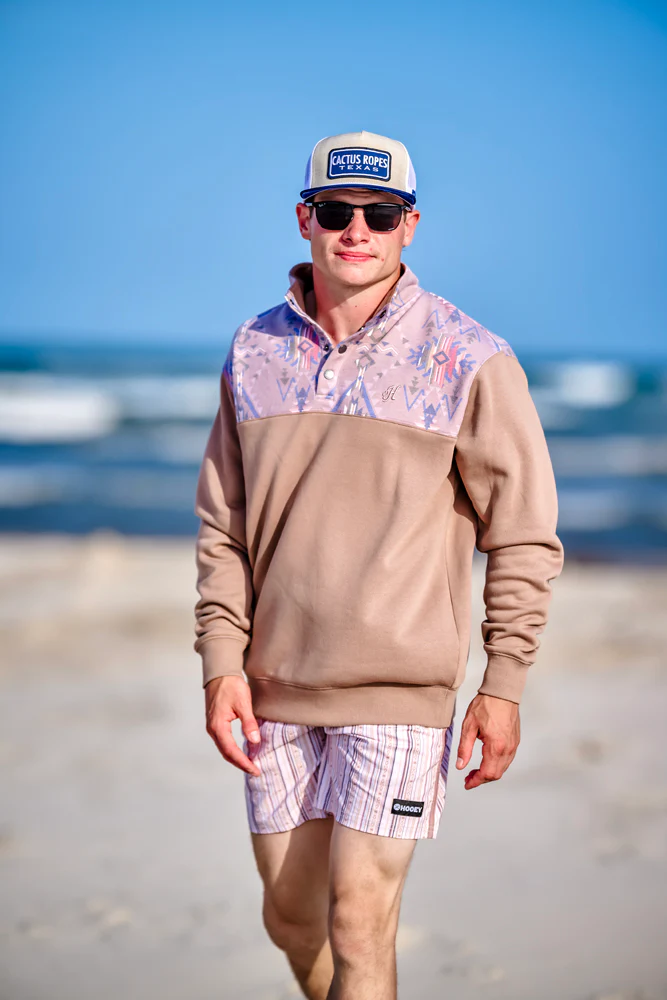 "Stevie" Pullover Tan/Aztec - Image 3