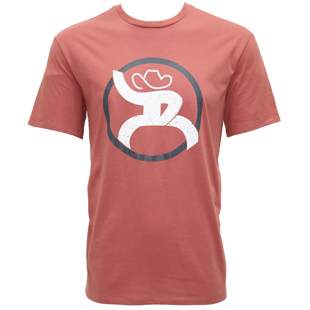 "Strap" Light Mahogany w/White & Grey Logo T-shirt