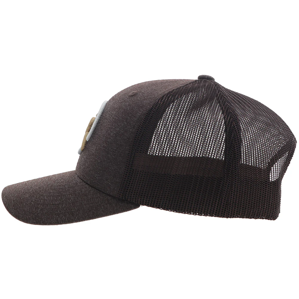 "Strap" Roughy Hat Brown w/Tan & White Logo - Image 3